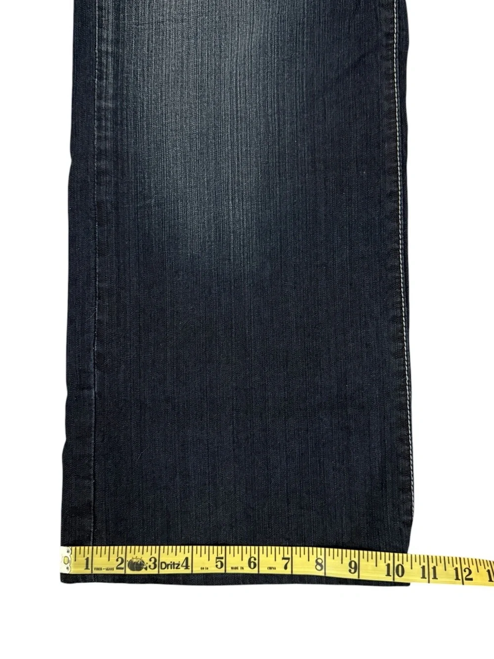 Y2K Circle Of Life Surf Crazy Skull Flap Pocket Jeans 38x31 Distressed Blue